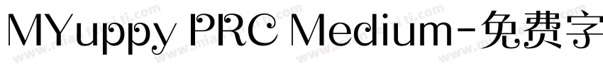 MYuppy PRC Medium字体转换